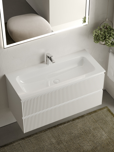 Тумба под раковину Sancos SNOB R SNR100W 99,5х44,5х50 настенная - фото 5